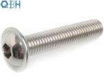 Button Flanged Socket Head Cap Screw Stainless Steel 304 316 ISO 7380-2