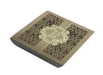 Square Lace Laser Cut Chocolate Paper Box For Wedding Invitation