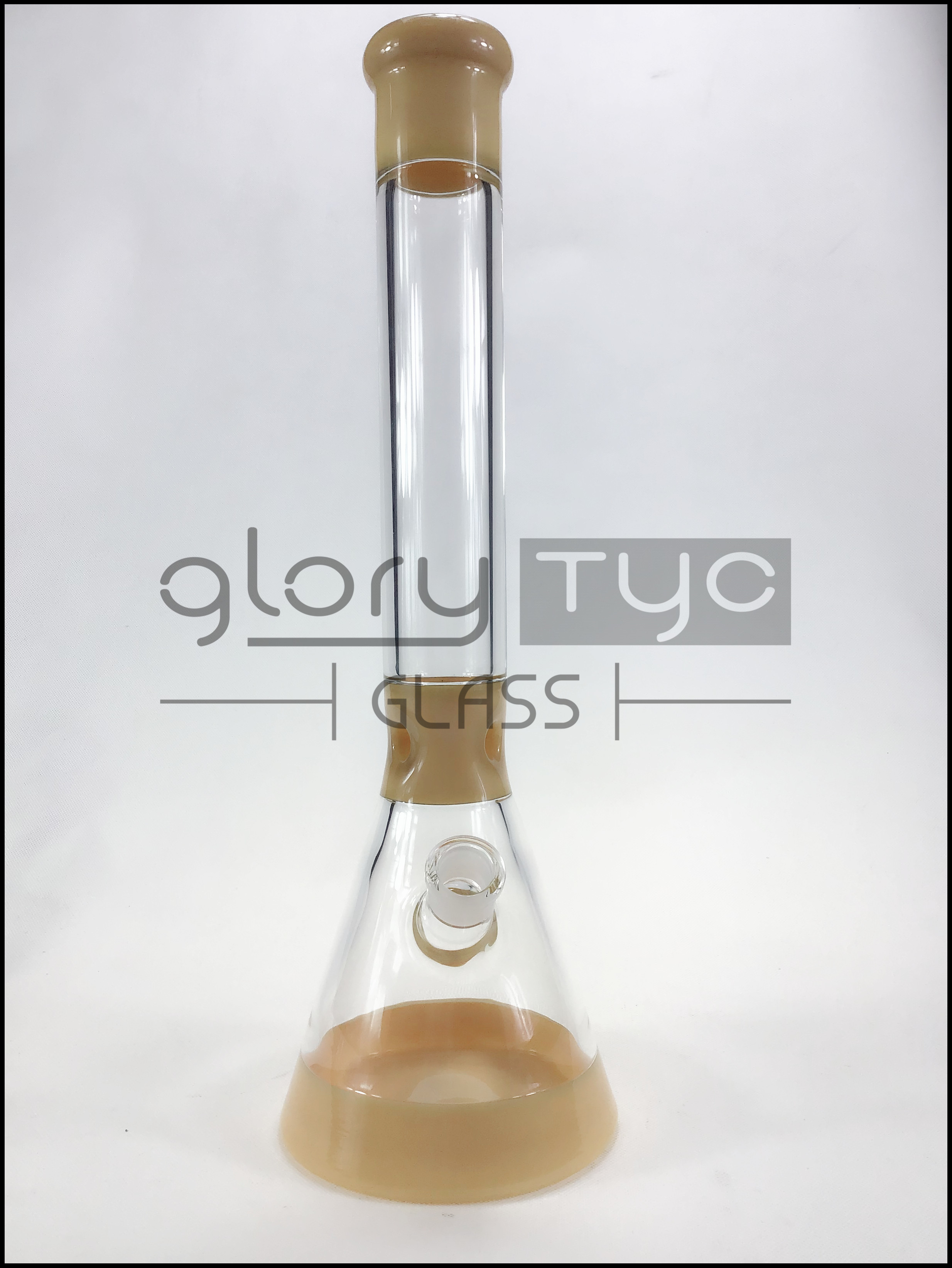14 Inch Glass Water Pipes Electroplated Sandblast Beaker Smoking