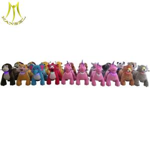 Wholesale Hansel plush motorcycle animal scooter riding horse zippy animal toy rides from china suppliers