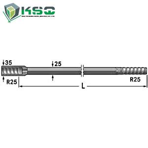 Wholesale R25 Speed Rod R25-Hex 25-R25 Flushing Hole 8.6 mm from china suppliers