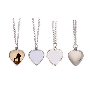 Wholesale Personalized Sublimation Heart Necklace Blanks For Sublimation Printing from china suppliers