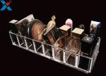 Clear Acrylic Makeup Organiser Display Box For Blush / Powder Foundation