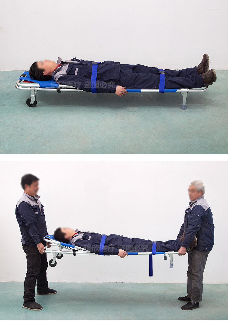 2020 Design CE Standard WJD1-2C Aluminum Alloy Ambulance Stretcher for Easy Transport