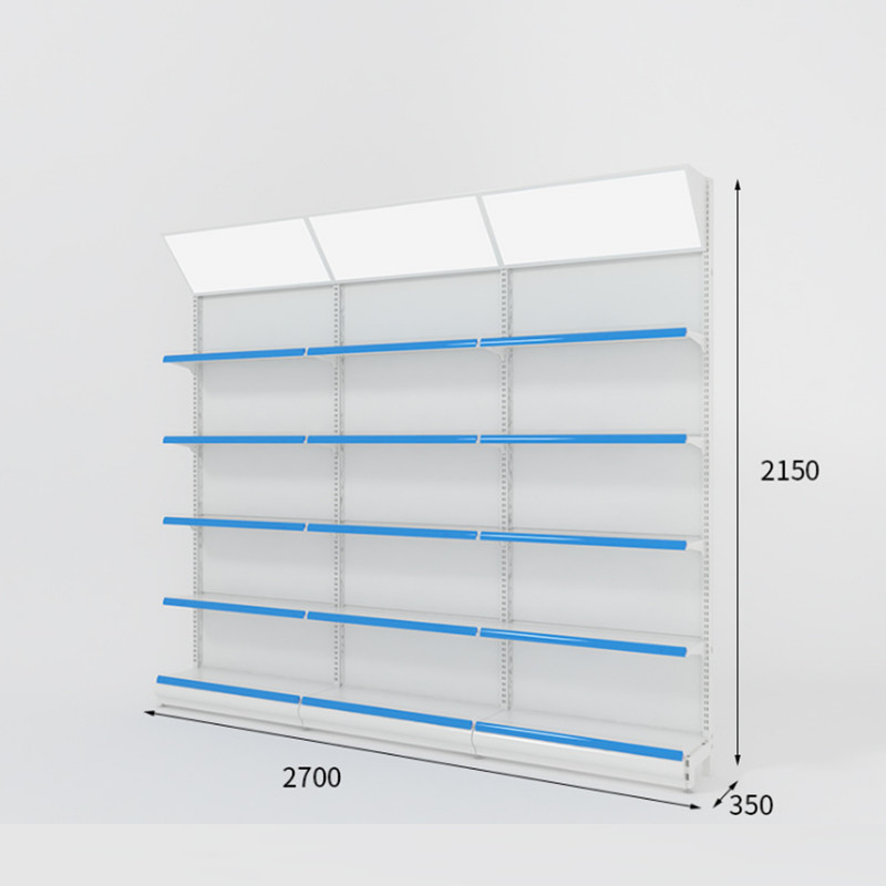 Gondola Pharmacy Medicine Rack , Wooden Rack For Medical Shop ODM