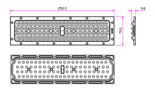 Durable Anti-Corrosion Aluminum Led Housing For Flood Light No Strobe