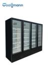 1700L Glass Door Display Freezer , LED Glass Front Drink Fridge 2m Height