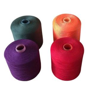Wholesale 40/2 40/3 Colors 100% Polyester Dyed Spun Yarn For Clothing Factory from china suppliers