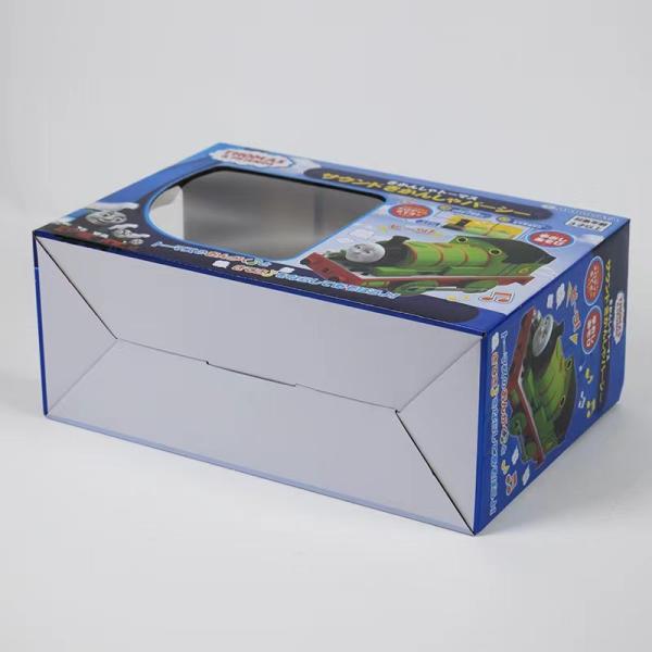 Customizable Children's Toy Folding Corrugated Paper Packaging Box Recycled Kraft Paper Transparent Window
