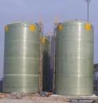Industrial Chemical FRP GRP Vertical Storage Tank Professional Liquid Tank Water
