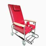 Medical Carbon Steel Hospital Patient Recliners With Leather Seat Trim