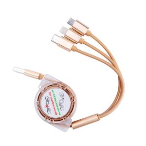 Wholesale OEM 3 In 1 Braided Charging Cable Rectracable Cord Organizer For Smart Phone from china suppliers