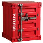Coffee Bar Hotel Square Iron Shipping Container End Table Customized