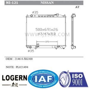 Wholesale Auto Cooling System NISSAN Car Radiator 47/47*713mm Tank OEM 21460-Xg300 from china suppliers