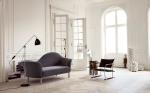 Gubi Olsen Modern Upholstered Sofa Grand Piano Fixed Cover With Oak Legs