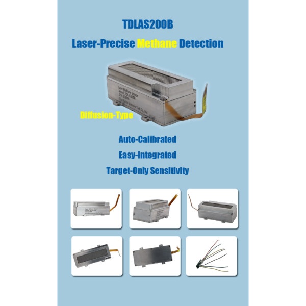 TDLAS200B High Precision Methane Gas Monitor with Laser Absorption Spectrum and Fast Response Time