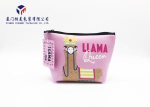 Wholesale Premium PU Leather Makeup Bag Leather Cosmetic Bag Wide Top And Narrow Bottom from china suppliers