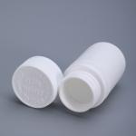 112ml Small Round HDPE Plastic Bottle Container With Children Safety Cap White