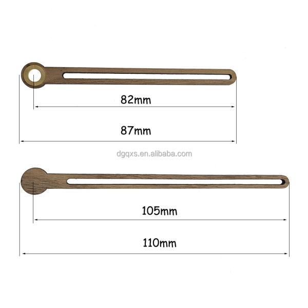 DIY Clock Parts Decorative Wood Material Needle Black Walnut Clock Hand Beech Wooden Clock Pointer