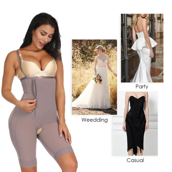 HEXIN Spandex/Nylon Women's Body Shaper High Waist Shaping Tumnmy Control Shapewear