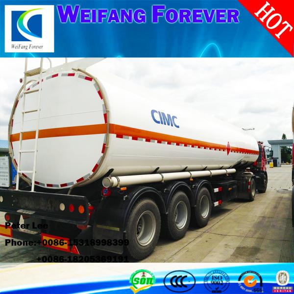 Oil/Milk/Chemical Transport 3axles Aluminium Alloy Semi Trailer Tanker