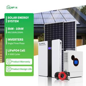 Wholesale 5KW 10KW 12KW Solar Energy Battery Storage Systems Hybrid Set from china suppliers