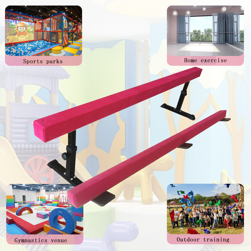 EPE Gymnastics Training Equipments Adjustable Balance Beam with Customized Color