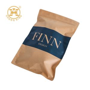 Wholesale Eco Friendly Zipper Pouch Custom Printed Kraft Paper Coffee Bags With Valve Zip Lock Food Grade Packaging from china suppliers