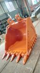 Heavy Duty Rock Collecting Bucket with High Strength Teeth Formed from Q355