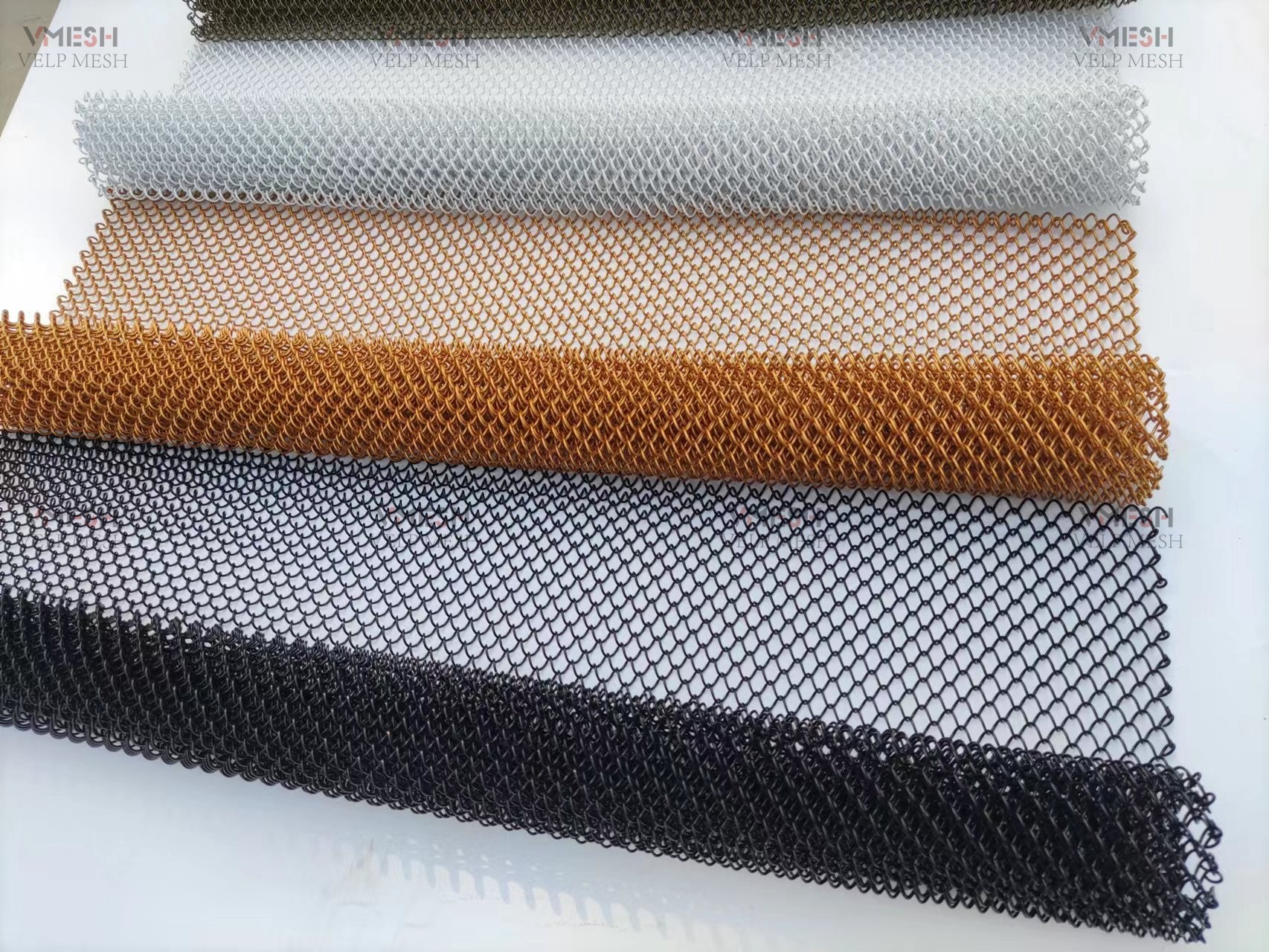Architecture Wire Metal Coil Drapery With Different Colors For Decoration