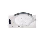 3C White Acrylic Whirlpool Bathtub M1810 Pure Sanitary Grade 1800×1000×680mm