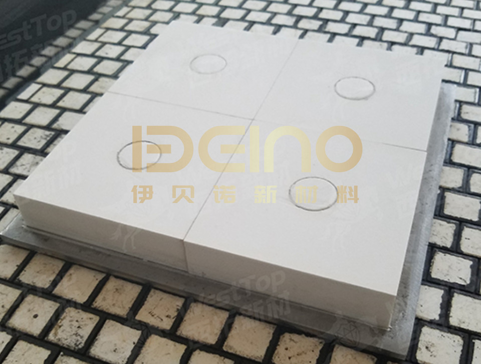 Corrosion Resistance Rubber Ceramic Liners Light Weight Ceramic Wear Plates