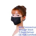 Light Weight Disposable Black Face Mask , Waterproof Disposable Mouth Mask
