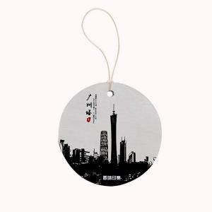 China Hanging Round Car Paper Air Freshener Scented Card Package on sale