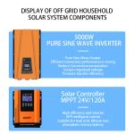 GEL Battery 5kw Complete Off Grid Solar Power Kits CE Rhos Fcc Certified