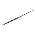 20FT Carbon Fiber Outrigger Offshore Fishing Retractable Outriggers Glossy Black