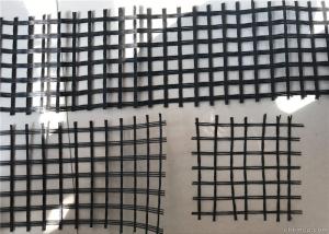 Wholesale Road Improvement High Tensile Width 6m Glass Fiber Geogrid from china suppliers