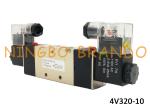 4V320-10 5/2 Way 3/8" Double Coil Electrical Solenoid Valve Internally Piloted