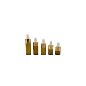 Wholesale 1ml 2ml 3ml 5ml Amber Glass Dropper Bottles Essential Oils Serum Sample Dropper Bottle from china suppliers