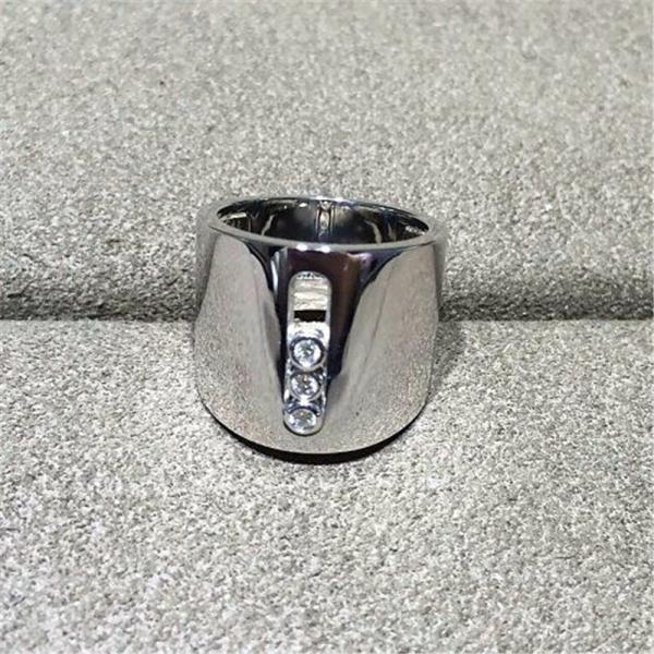 Luxury jewelry Mk Three drill sliding ring material 18k white gold yellow gold