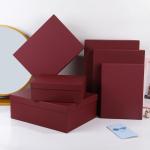 Wine Red Wedding Gift Box Birthday Gift Box Village Shirt Clothes Gift Box Shoe