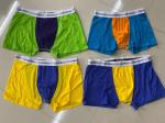 100% Polyester Mens Underwear Boxer Shorts Color Block Panties