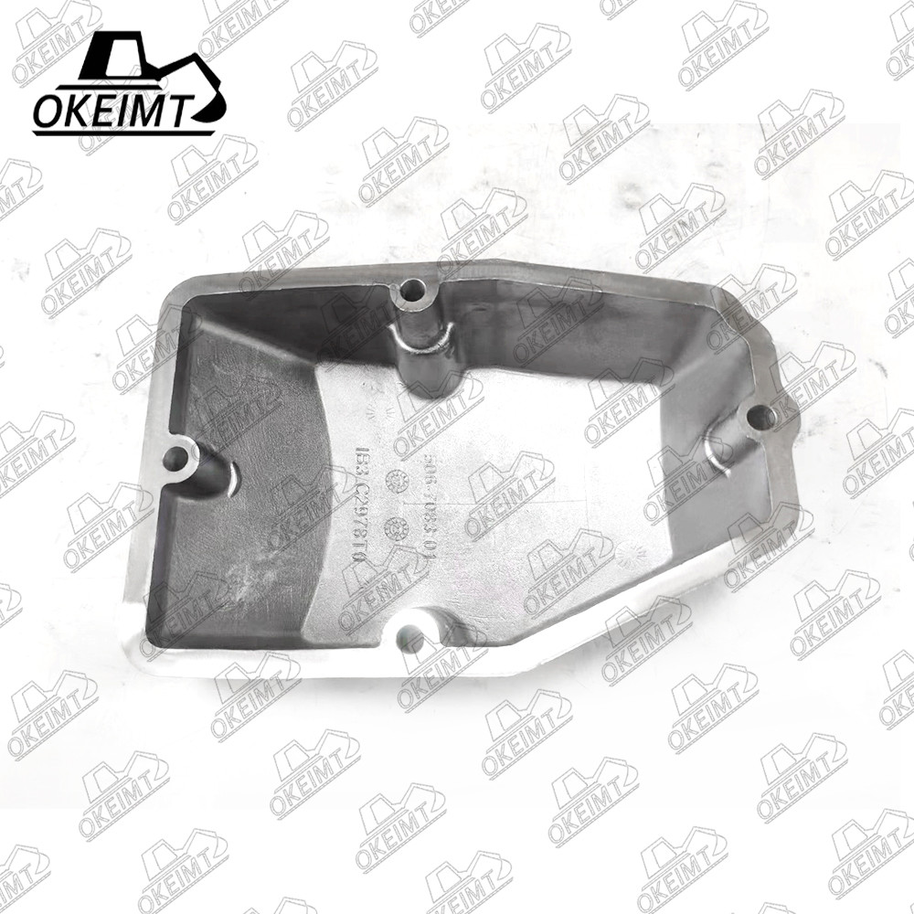 Grey Metal Valve Chamber Cover For PERKINS Excavator Engine Assembly