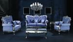 Nordic Blue Velvet Furniture Set