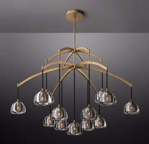 Wholesale Nickel / Brass / Bronze Art Deco Chandelier Vintage 20'10'' from china suppliers