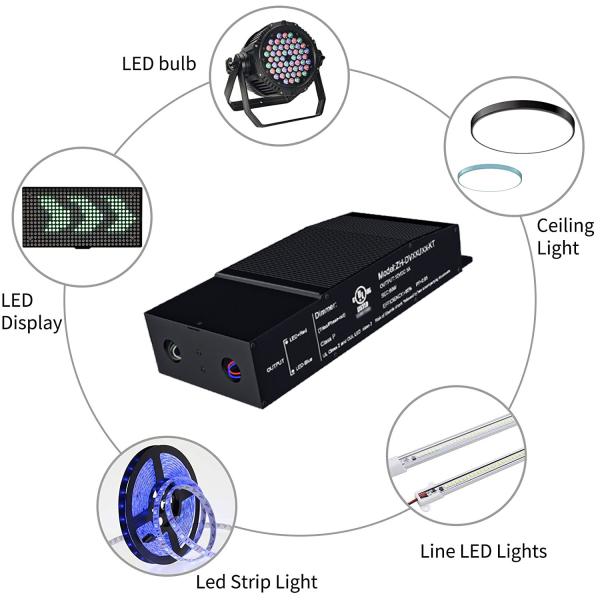 Backlight 40W Triac Dimmable Driver High PFC 24V Dimmable Led Power Supply