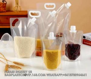 Wholesale Spout Pouch Bag Clear Spout Pouch Beverages Detergent Packing Bag With Corner Spout And Handle from china suppliers