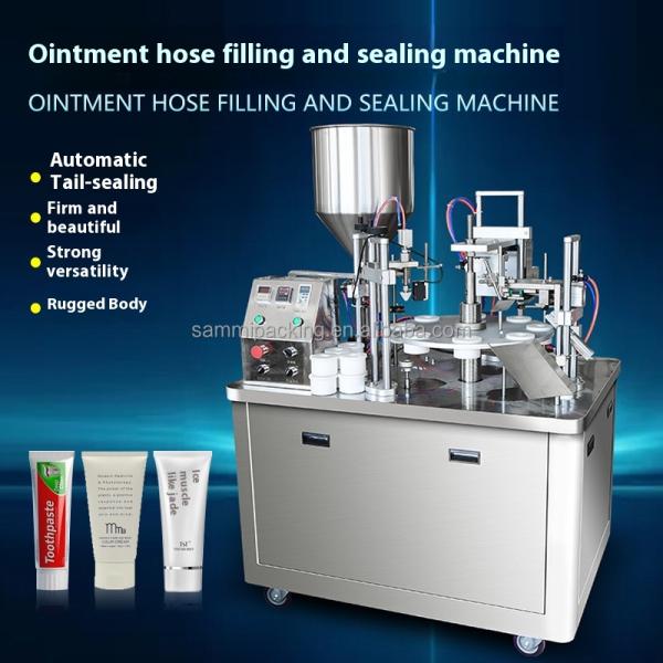 Professional Ultrasonic Plastic Tube Sealing Machine Multi-function Soft Tube Filler and Sealer Machine with Coding Function