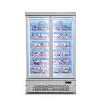 Units On Bottom Commercial Glass Display 2 3 Doors Refrigerator For Market
