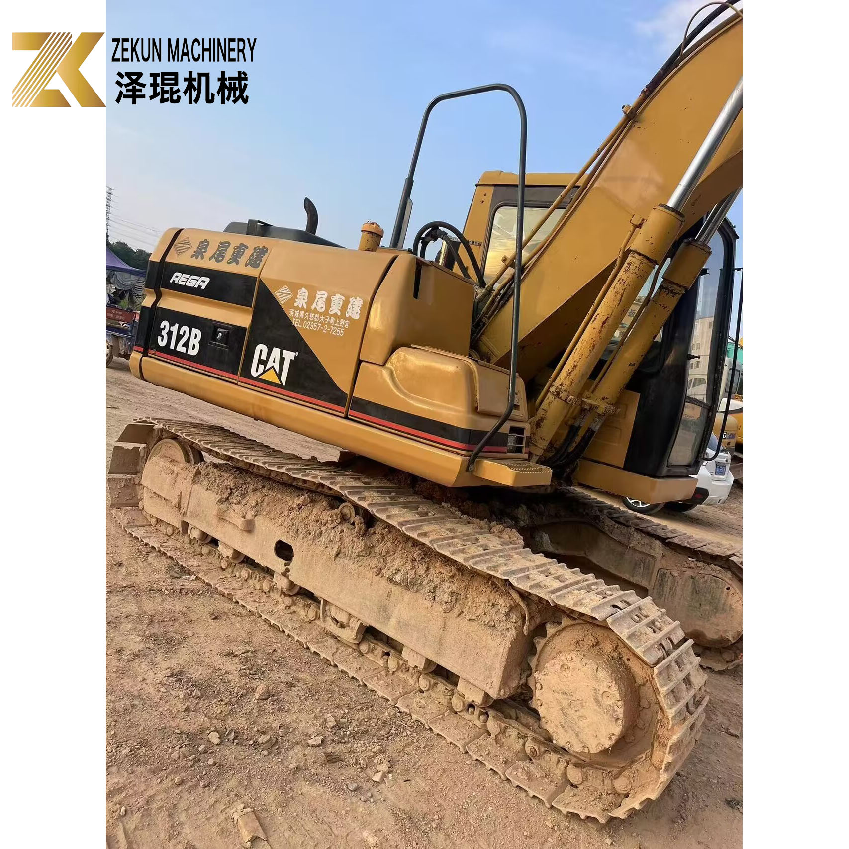 Other Hydraulic Valve 12 Ton Cat 312B Excavator with Teto and Claraboia